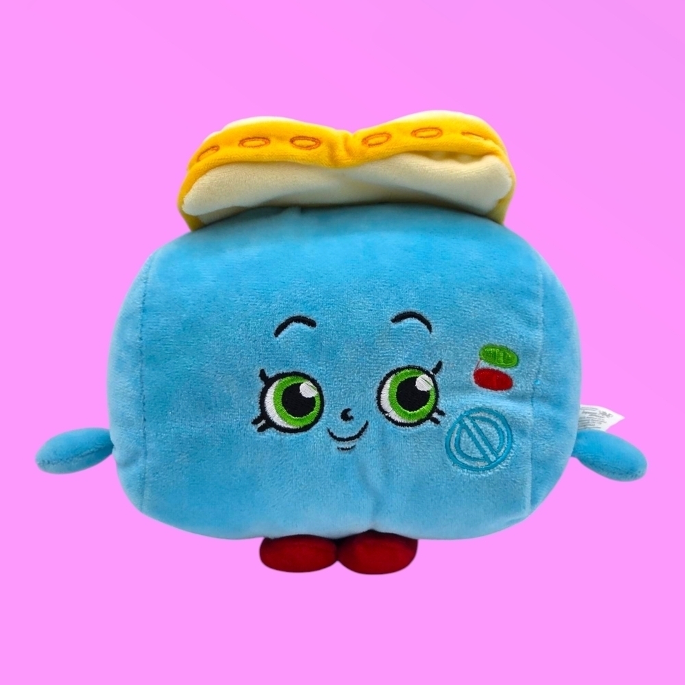 Shopkins Toasty Pop Blue Toaster Bread Plush Toy